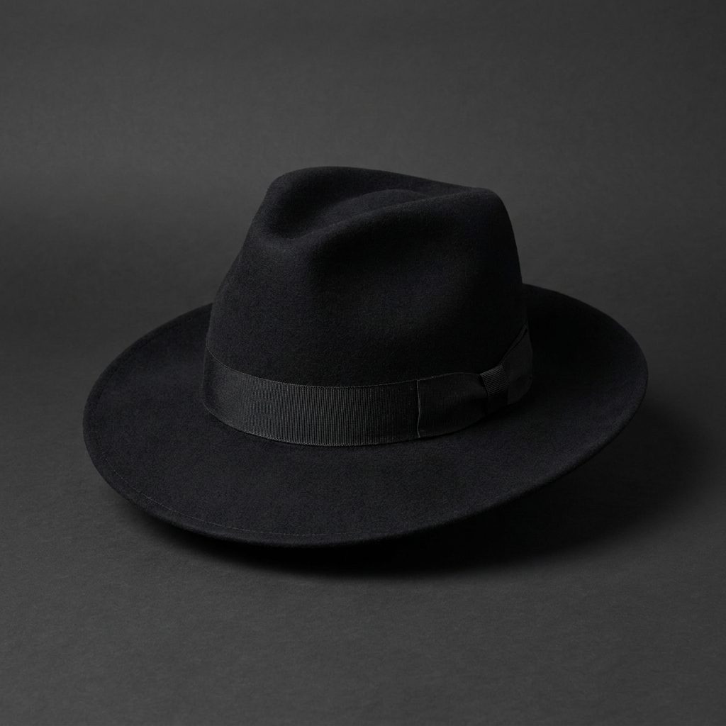 Wide-Brim Wool Fedora